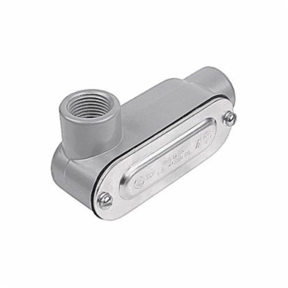 Red Dot DALL-1-CG A Series Type LL Conduit Body With Cover, Gasket, 1/2 in Hub, 4.3 cu-in Capacity, Die Cast Aluminum